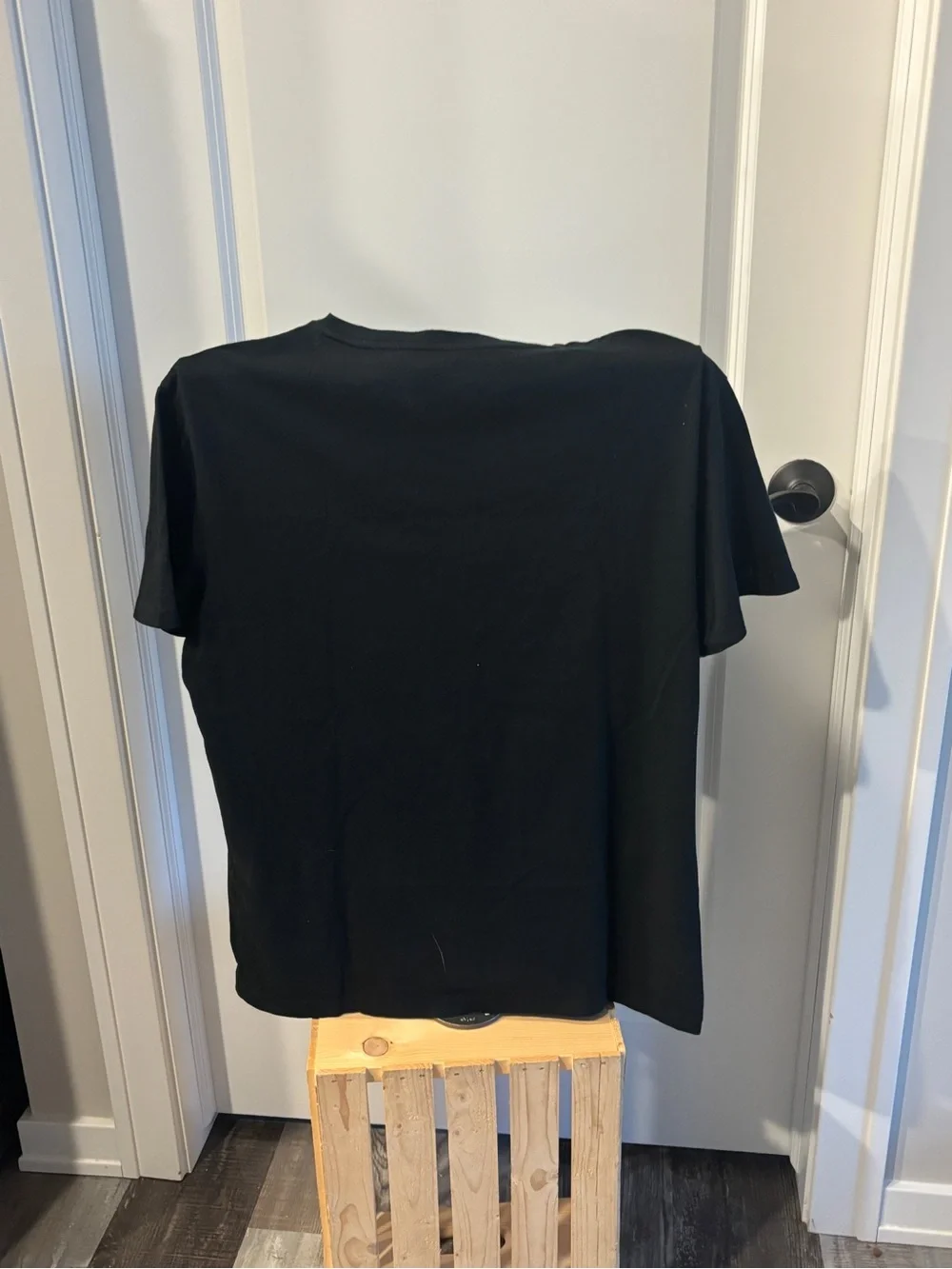 Polo by Ralph Lauren Black V-Neck Tee with Red Pony Logo